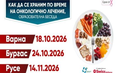 Срещи за храненето при онколечение в три града